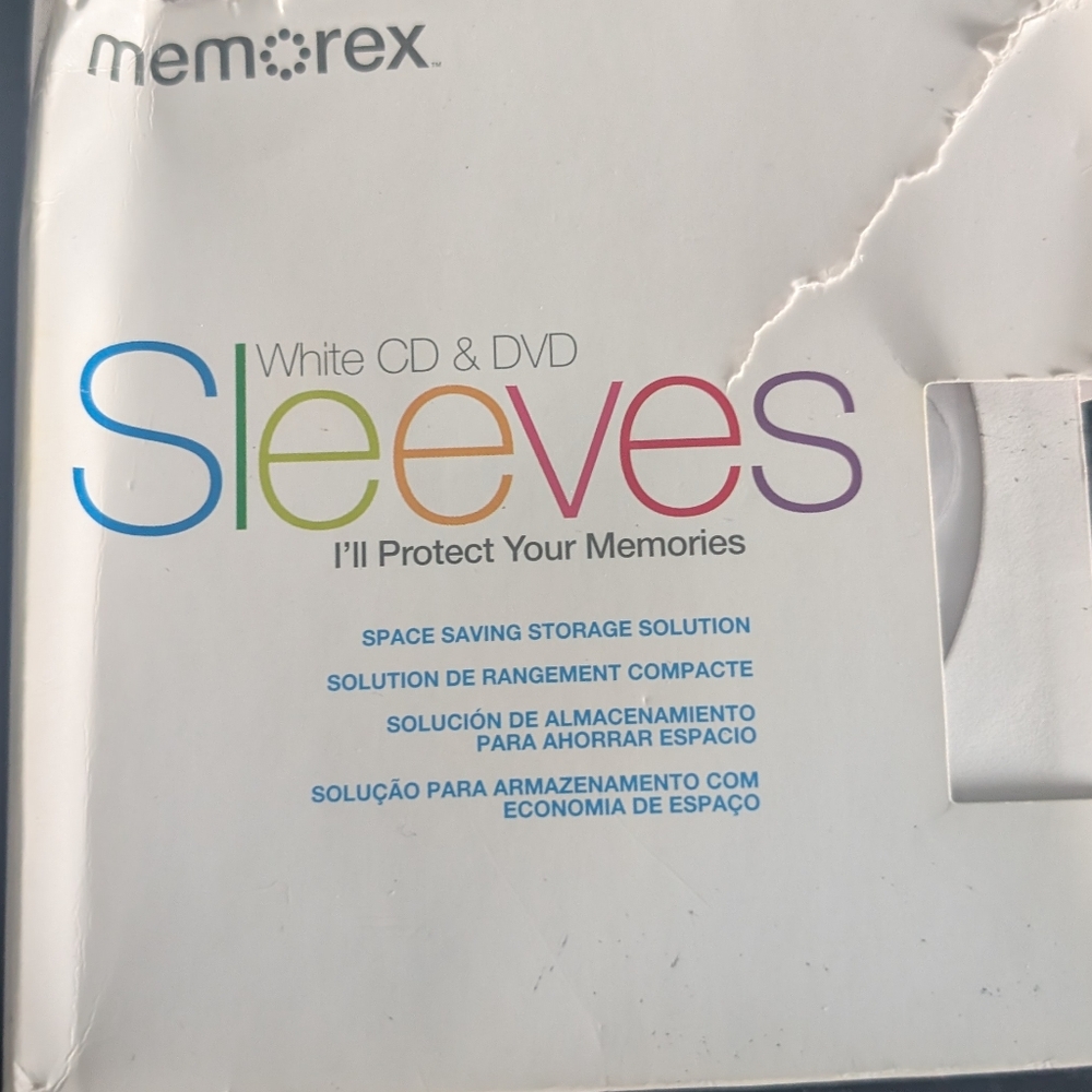 White CD & DVD Sleeves